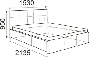 Кровать Изабелла с латами Newtone light beige 1600x2000 в Югорске - yugorsk.ok-mebel.com | фото
