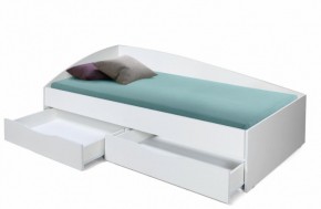Кровать одинарная "Фея - 3" асимметричная 2000х900 (белая) в Югорске - yugorsk.ok-mebel.com | фото 2