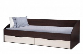 Кровать одинарная "Фея - 3" симметричная New (2000Х900) венге/вудлайн кремовый в Югорске - yugorsk.ok-mebel.com | фото