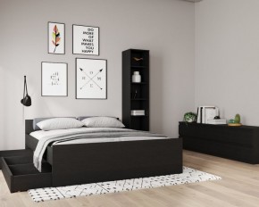 Кровать ОРИОН двухспальная с ортопедическим основанием 160х200, цвет Дуб Венге в Югорске - yugorsk.ok-mebel.com | фото 3