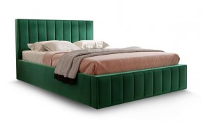 Кровать "Вена" 1600 СТАНДАРТ Вариант 1 Мора зеленый + бельевой ящик с кроватным основанием и подъемным механизмом в Югорске - yugorsk.ok-mebel.com | фото