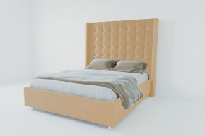 Кровать Венеция ЛЮКС с ПМ 1200 (экокожа бежевая) в Югорске - yugorsk.ok-mebel.com | фото 2