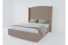 Кровать Версаль ЛЮКС с ПМ 1400 (велюр темно-серый) в Югорске - yugorsk.ok-mebel.com | фото