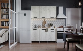 Кухня ДИОР 1500 (Белый/Дуб Крафт белый) в Югорске - yugorsk.ok-mebel.com | фото