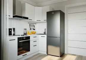 Кухонный гарнитур Белый Глянец 2200*1000 (Стол. 38мм) в Югорске - yugorsk.ok-mebel.com | фото