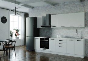 Кухонный гарнитур Белый Глянец 2800 (Стол. 38мм) в Югорске - yugorsk.ok-mebel.com | фото
