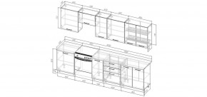 Кухонный гарнитур Белый Глянец 3000 (Стол. 26мм) в Югорске - yugorsk.ok-mebel.com | фото 2