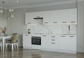 Кухонный гарнитур Белый Глянец 3000 (Стол. 38мм) в Югорске - yugorsk.ok-mebel.com | фото