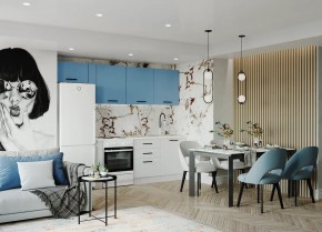 Кухонный гарнитур Капри 2550 (Стол. 26мм) в Югорске - yugorsk.ok-mebel.com | фото