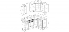 Кухонный гарнитур Старое Дерево 2000*1200 (Стол. 38мм) в Югорске - yugorsk.ok-mebel.com | фото 2