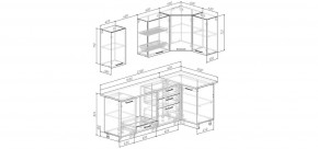 Кухонный гарнитур Старое Дерево 2200*1000 (Стол. 38мм) в Югорске - yugorsk.ok-mebel.com | фото 2