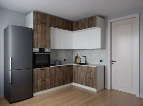 Кухонный гарнитур Старое Дерево 2200*1700 (Стол. 38мм) в Югорске - yugorsk.ok-mebel.com | фото
