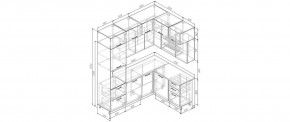 Кухонный гарнитур Старое Дерево 2200*1700 (Стол. 38мм) в Югорске - yugorsk.ok-mebel.com | фото 2