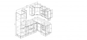 Кухонный гарнитур Старое Дерево 2400*1600 (Стол. 26мм) в Югорске - yugorsk.ok-mebel.com | фото 2