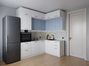 Кухонный гарнитур угловой Капри 2200*1700 (Стол. 38мм) в Югорске - yugorsk.ok-mebel.com | фото