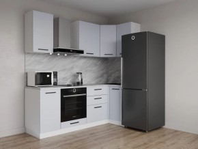 Кухонный гарнитур угловой Смоки 2200*1000 (Стол. 38 мм) в Югорске - yugorsk.ok-mebel.com | фото