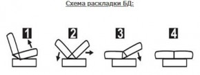 ЛАУРА ЛЮКС Диван Лаура Люкс БД+2подушки в Югорске - yugorsk.ok-mebel.com | фото 7
