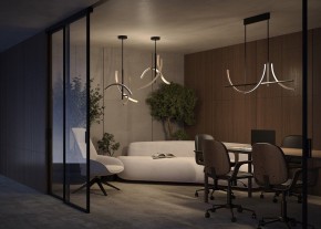 Люстра на штанге Maytoni Wabi MOD428PL-L27BK в Югорске - yugorsk.ok-mebel.com | фото 6