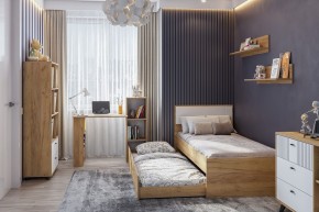 МИЛАН Детская (Дуб Золотой/Белый матовый) в Югорске - yugorsk.ok-mebel.com | фото 47
