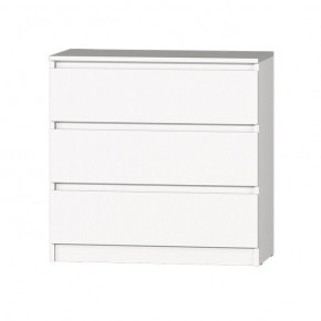 МС "Хилтон" Комод №2 800 (3 ящ.) белый текстурный в Югорске - yugorsk.ok-mebel.com | фото 2