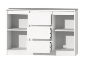 МС "Хилтон" Комод №4 1200 (белый текстурный) в Югорске - yugorsk.ok-mebel.com | фото 3