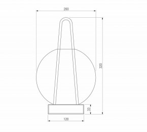 Настольная лампа декоративная Eurosvet Frasco 80507/1 черный в Югорске - yugorsk.ok-mebel.com | фото 3