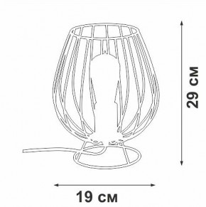 Настольная лампа декоративная Vitaluce V4296 V4296-0/1L в Югорске - yugorsk.ok-mebel.com | фото 3