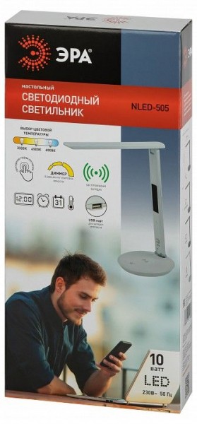 Настольная лампа офисная Эра  NLED-505-10W-W в Югорске - yugorsk.ok-mebel.com | фото 5