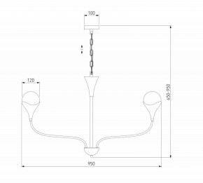 Подвесная люстра Eurosvet Calyx 60169/8 никель в Югорске - yugorsk.ok-mebel.com | фото 3