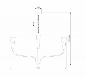 Подвесная люстра Eurosvet Rhyton 60167/8 латунь в Югорске - yugorsk.ok-mebel.com | фото 6