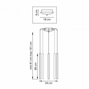 Подвесная люстра Lightstar Tubo L5T747433 в Югорске - yugorsk.ok-mebel.com | фото 3