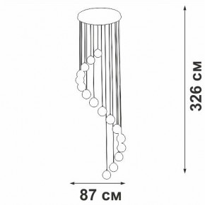 Подвесная люстра Vitaluce V2893 V2893-9/16S в Югорске - yugorsk.ok-mebel.com | фото 4