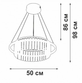 Подвесная люстра Vitaluce V54010 V54010-0/1S в Югорске - yugorsk.ok-mebel.com | фото 6