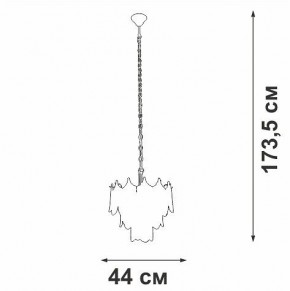 Подвесная люстра Vitaluce V5813 V5813-8/5 в Югорске - yugorsk.ok-mebel.com | фото 3