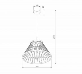 Подвесной светильник Eurosvet Cesta 40017/1 LED коричневый в Югорске - yugorsk.ok-mebel.com | фото 5