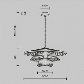 Подвесной светильник Maytoni Costa MOD394PL-01BS1 в Югорске - yugorsk.ok-mebel.com | фото 5