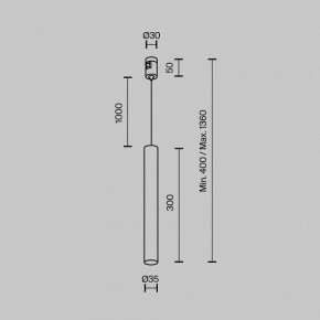 Подвесной светильник Maytoni Focus Led TR155-1-5W3K-B в Югорске - yugorsk.ok-mebel.com | фото 5