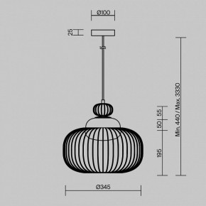 Подвесной светильник Maytoni Levitation MOD376PL-01G в Югорске - yugorsk.ok-mebel.com | фото 5