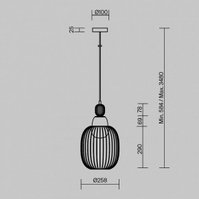 Подвесной светильник Maytoni Levitation MOD376PL-01G1 в Югорске - yugorsk.ok-mebel.com | фото 5