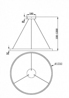 Подвесной светильник Maytoni Rim MOD058PL-L54BK в Югорске - yugorsk.ok-mebel.com | фото 4