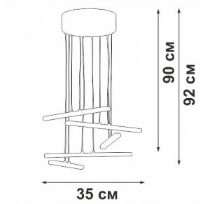 Подвесной светильник Vitaluce V3046 V3046-1/5S в Югорске - yugorsk.ok-mebel.com | фото 5