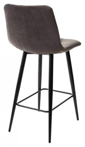 Полубарный стул CHILLI-QB графит #14, велюр / черный каркас (H=66cm) М-City в Югорске - yugorsk.ok-mebel.com | фото 4