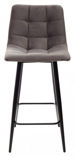 Полубарный стул CHILLI-QB графит #14, велюр / черный каркас (H=66cm) М-City в Югорске - yugorsk.ok-mebel.com | фото 5
