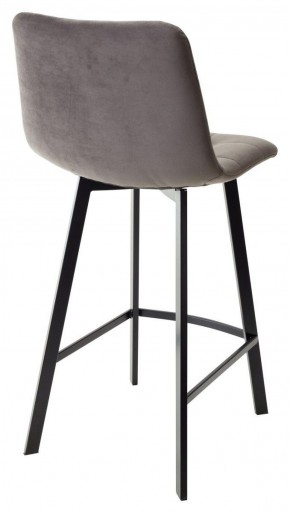 Полубарный стул CHILLI-QB SQUARE графит #14, велюр / черный каркас (H=66cm) М-City в Югорске - yugorsk.ok-mebel.com | фото 3