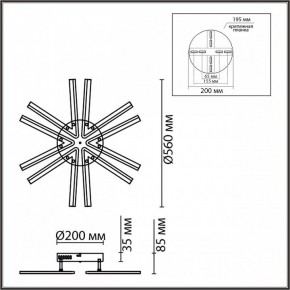 Потолочная люстра Lumion Alberta 8029/60CL в Югорске - yugorsk.ok-mebel.com | фото 7