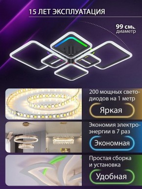 Потолочная люстра Natali Kovaltseva SPEKTR LED LAMPS 81442 в Югорске - yugorsk.ok-mebel.com | фото 5