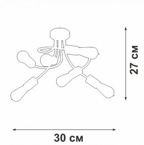 Потолочная люстра Vitaluce V3928 V3928-1/6PL в Югорске - yugorsk.ok-mebel.com | фото 4