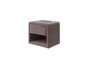 PROxSON Тумба Cube (Ткань: Велюр Shaggy Chocolate) 52x41 в Югорске - yugorsk.ok-mebel.com | фото