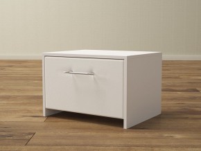 PROxSON Тумба Varna (ЛДСП Белая+экокожа Белый/Белый) 51x40 в Югорске - yugorsk.ok-mebel.com | фото
