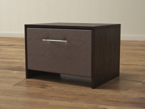 PROxSON Тумба Varna (ЛДСП Венге+экокожа Дуб венге с коричневым) 51x40 в Югорске - yugorsk.ok-mebel.com | фото